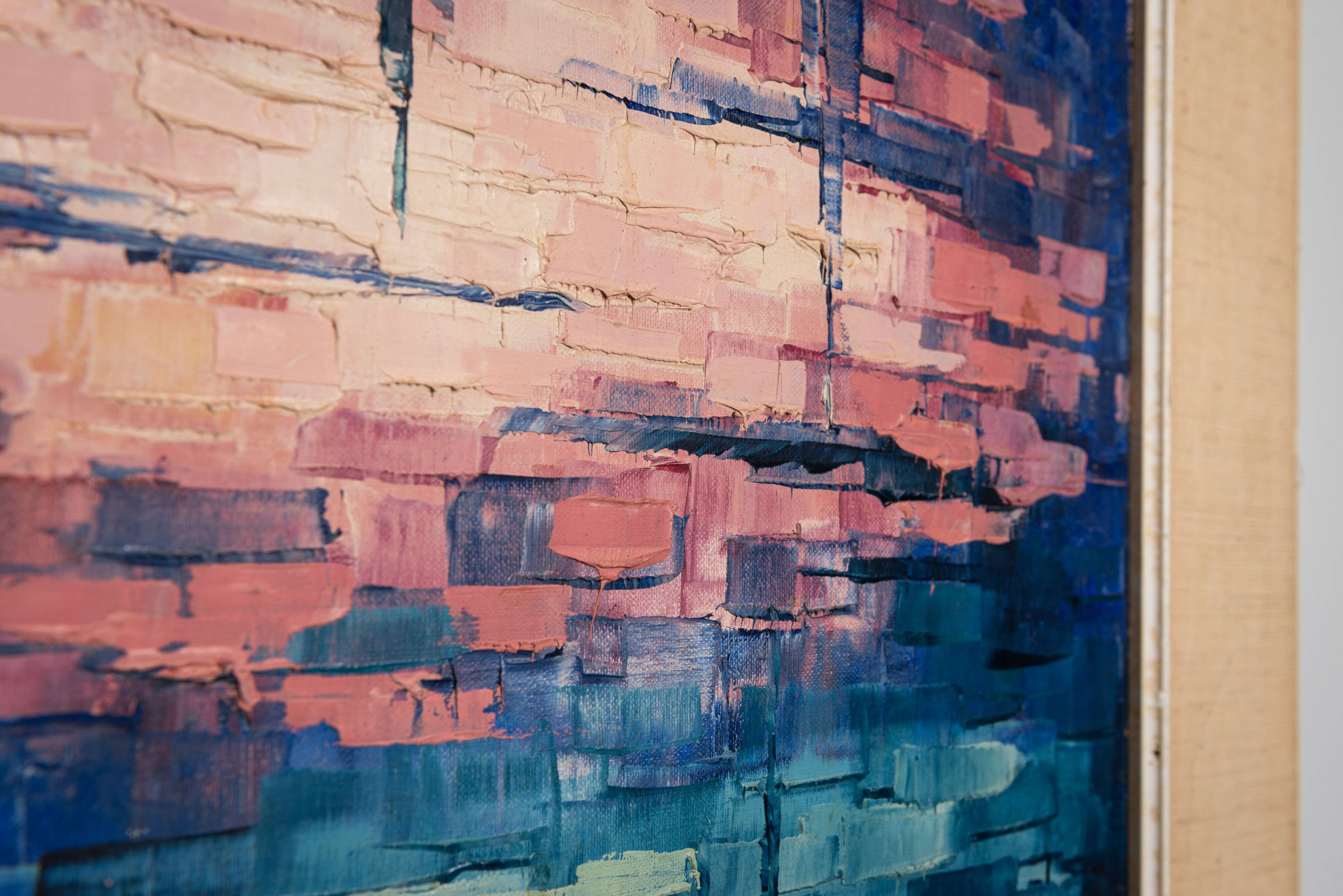 Peinture abstraite atmosphérique