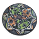 Hispano-Moorish handmade ceramic plate – green and orange decoration