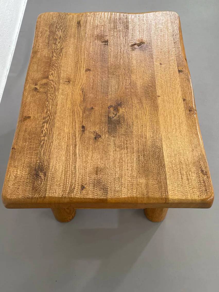 Table basse vinatge en chêne massif