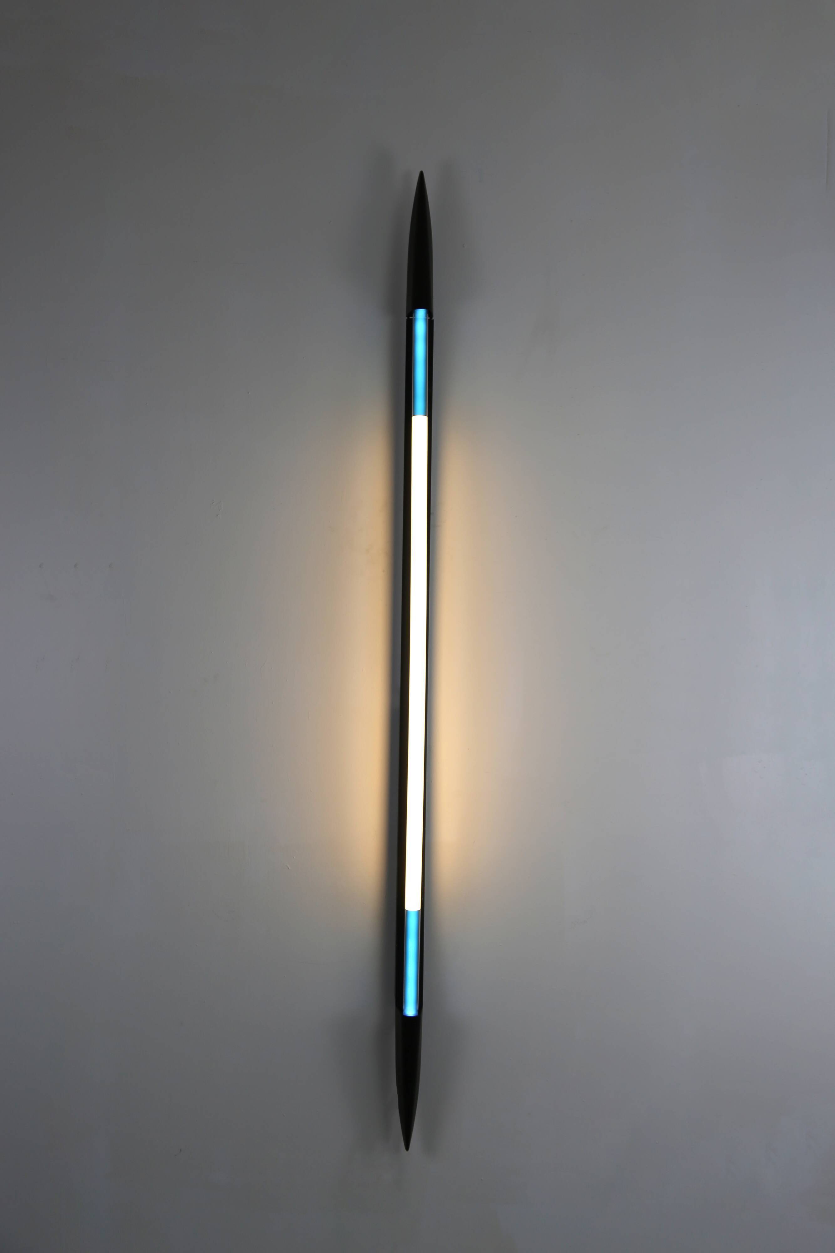 Blue Neon Applied - Frans Van Nieuwenburg