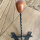 Double coat hook, 50s coat rack