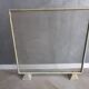 Antique gold metal firewall