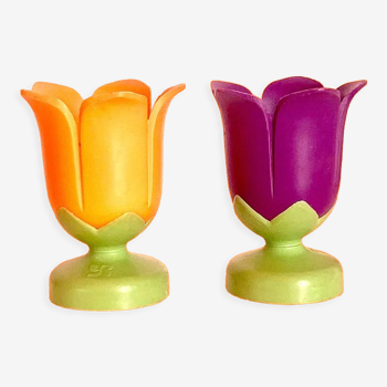 Set of 2 Yves Rocher egg cups