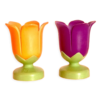 Set of 2 Yves Rocher egg cups