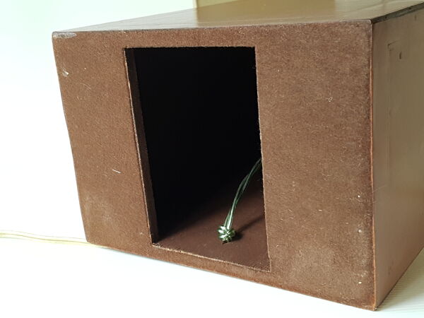 Lampe en cuir ou simili-cuir 1970 vintage 70's