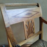 Fauteuil paillé de style directoire