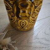 Ocher Bay ceramic vase (West Germany)