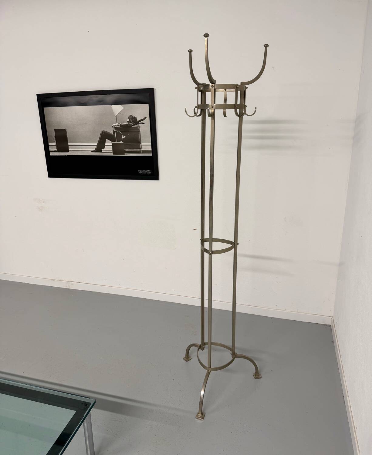 Coat rack Nymphenburg design by Otto Blümel for Classicon brass 80s