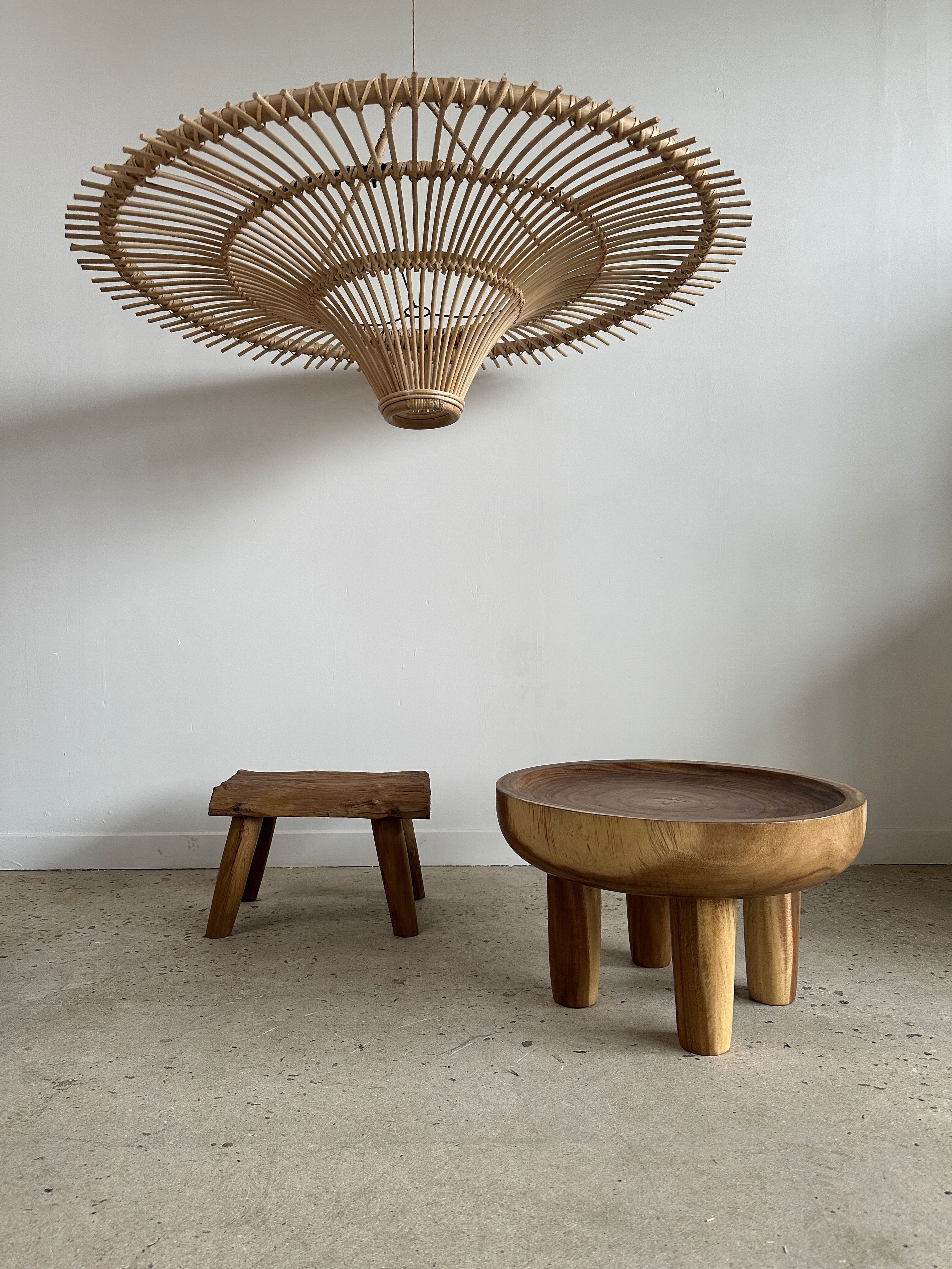 Suspension rattan saucer iron frame D:120 H:60
