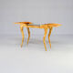 80s R & Y Augousti coconut shell inlay side table