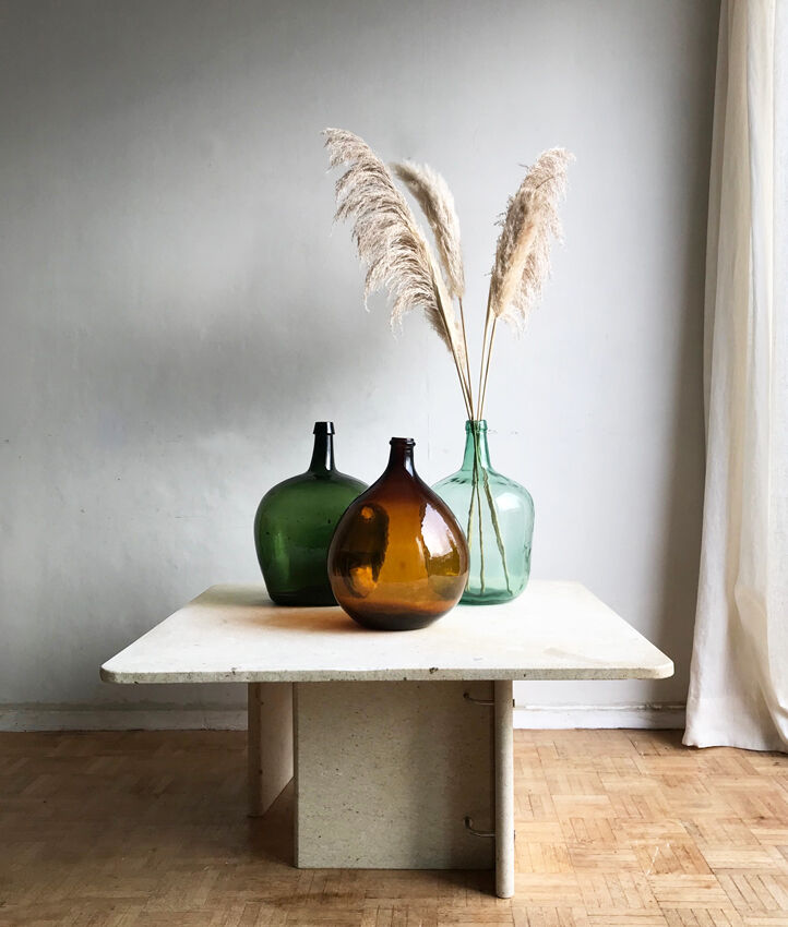 Travertine coffee table from the 1970s