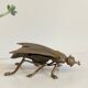 Vintage fly ashtray in patinated metal