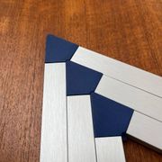 Postmodern triangular trivets by Jorgen Meldgaard for Menu, 1980s, set of 3.