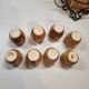Liqueur service Vallauris ceramic faux wood