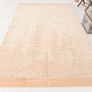 6x10 Pale Salmon Beige Handmade Contemporary Vintage Rug
