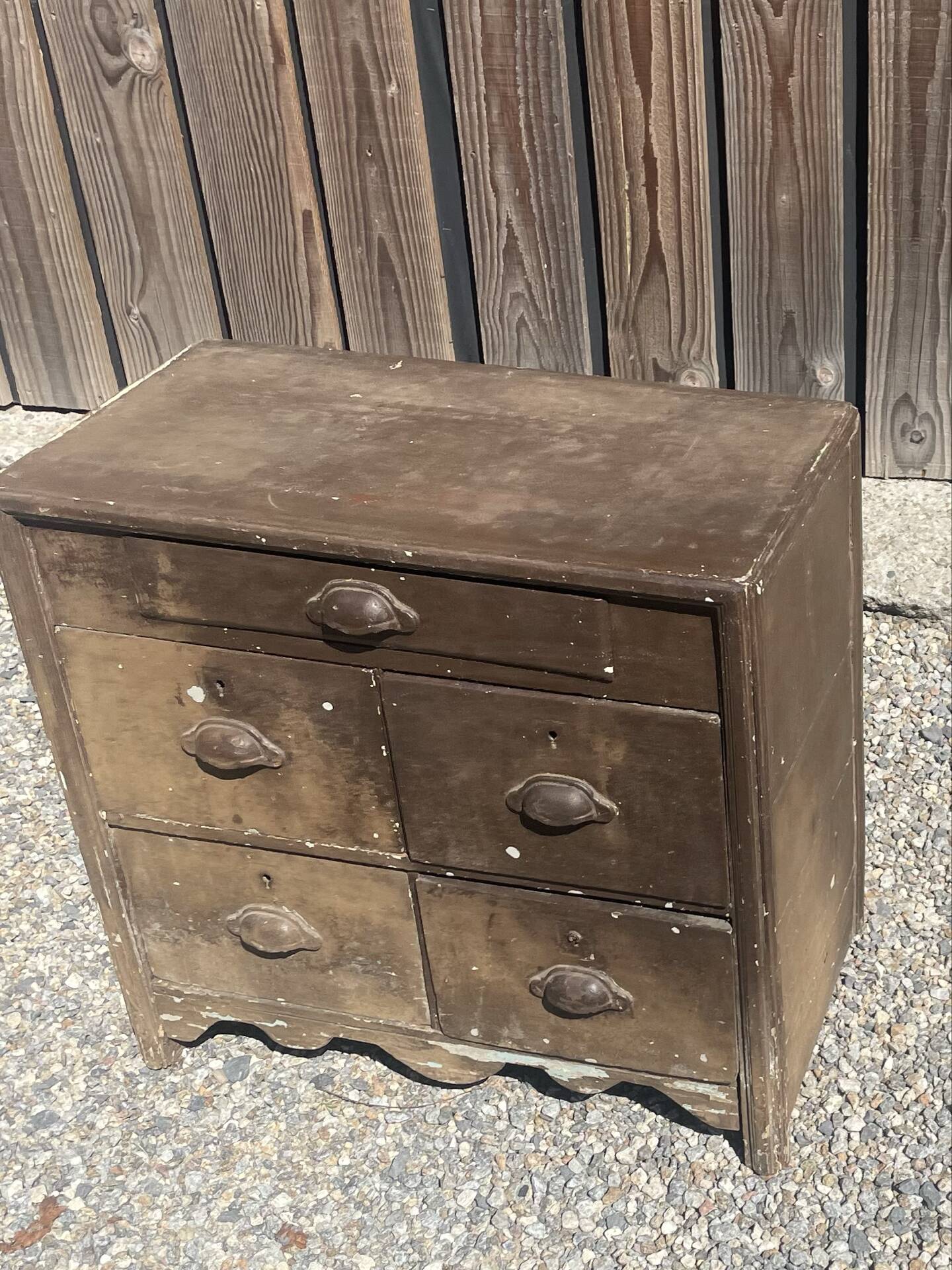 cabinet d'écriture commode ancien en bois