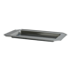 Small rectangular tray made of lightweight metal.