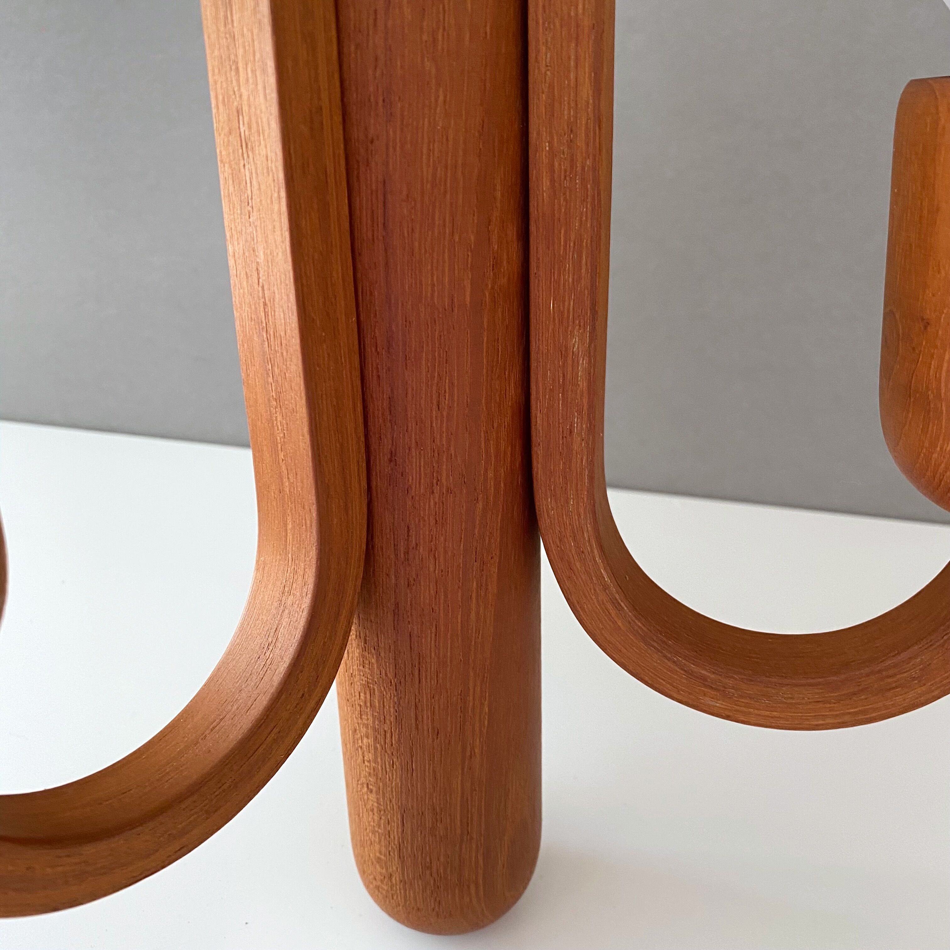 Domus hanging lamp, teak lamp, 80s