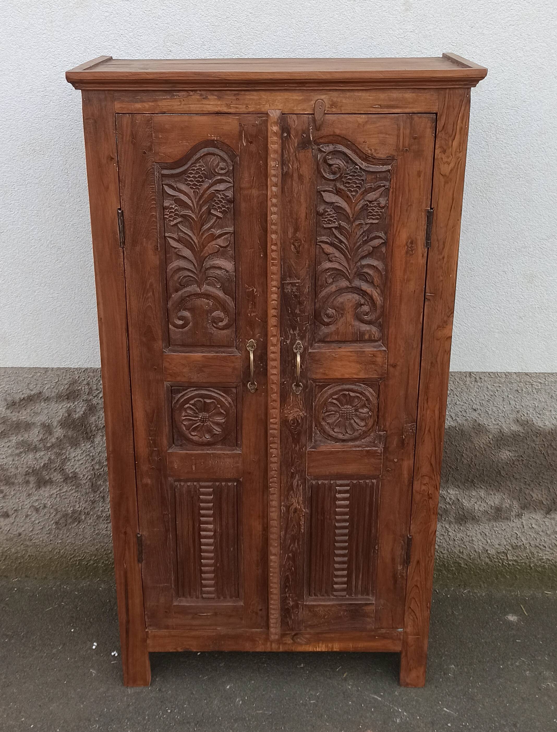 Antique wooden wardrobe