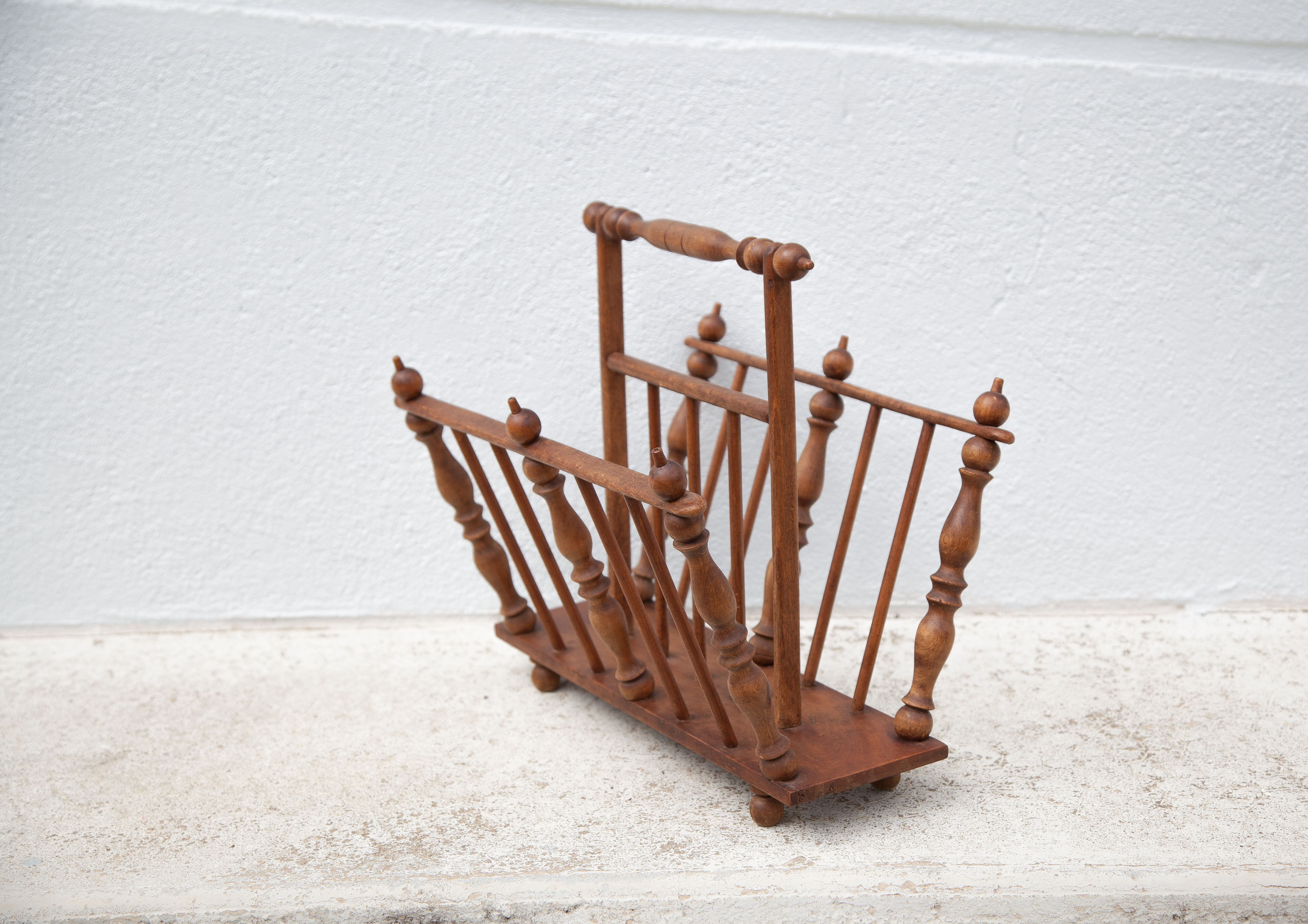 Wood magazine holders, newspaper holders, magazine