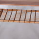 Restored Mid-Century Style Coffee Table, Cherry-Tree, Rattan, 1950s, Czechia