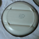 Ensemble 4 assiettes asperge salin