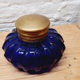 Encrier bleu cobalt