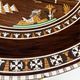 Vintage oriental coffee table in marquetry and mother-of-pearl – Unique piece