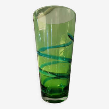 Vintage blown glass vase