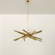 Holywood Regency Brass Chandelier