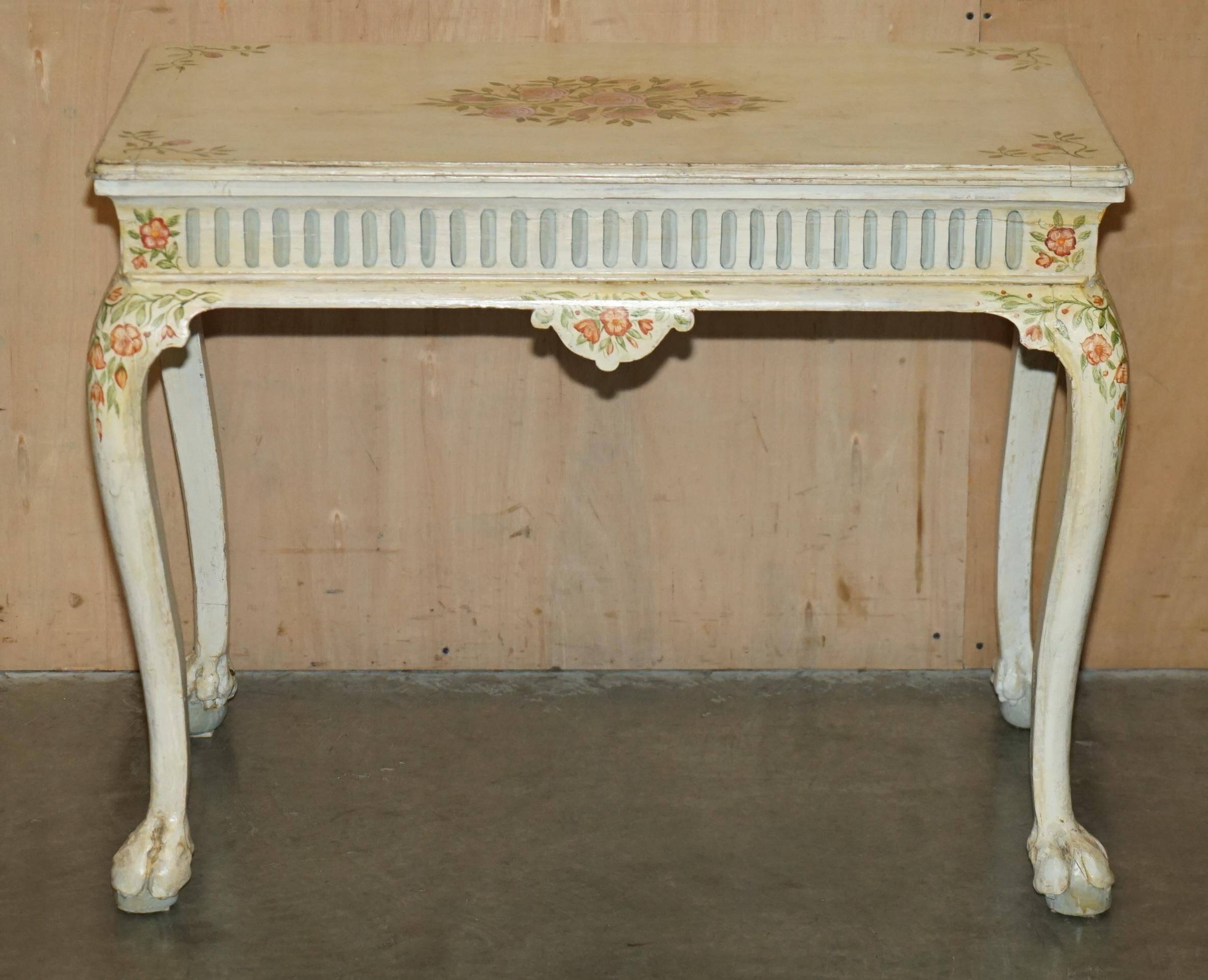 Victorian Georgian style bureau, hand-painted circa 1860.