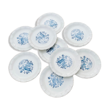 Dessert plates Digoin Sarreguemines x 9