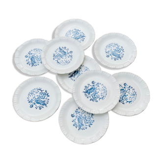Dessert plates Digoin Sarreguemines x 9