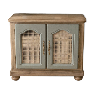 Buffet vintage rénové - sauge