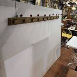 1960s school coat rack with 10 hooks