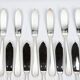 Christofle fish service for 12 — silver-plated metal, OC hallmarks, box
