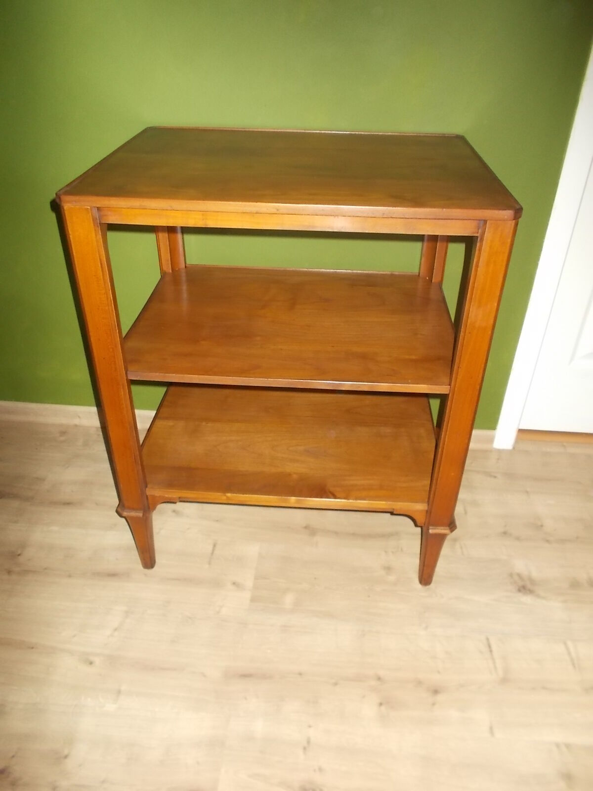 Cherry wood console side table