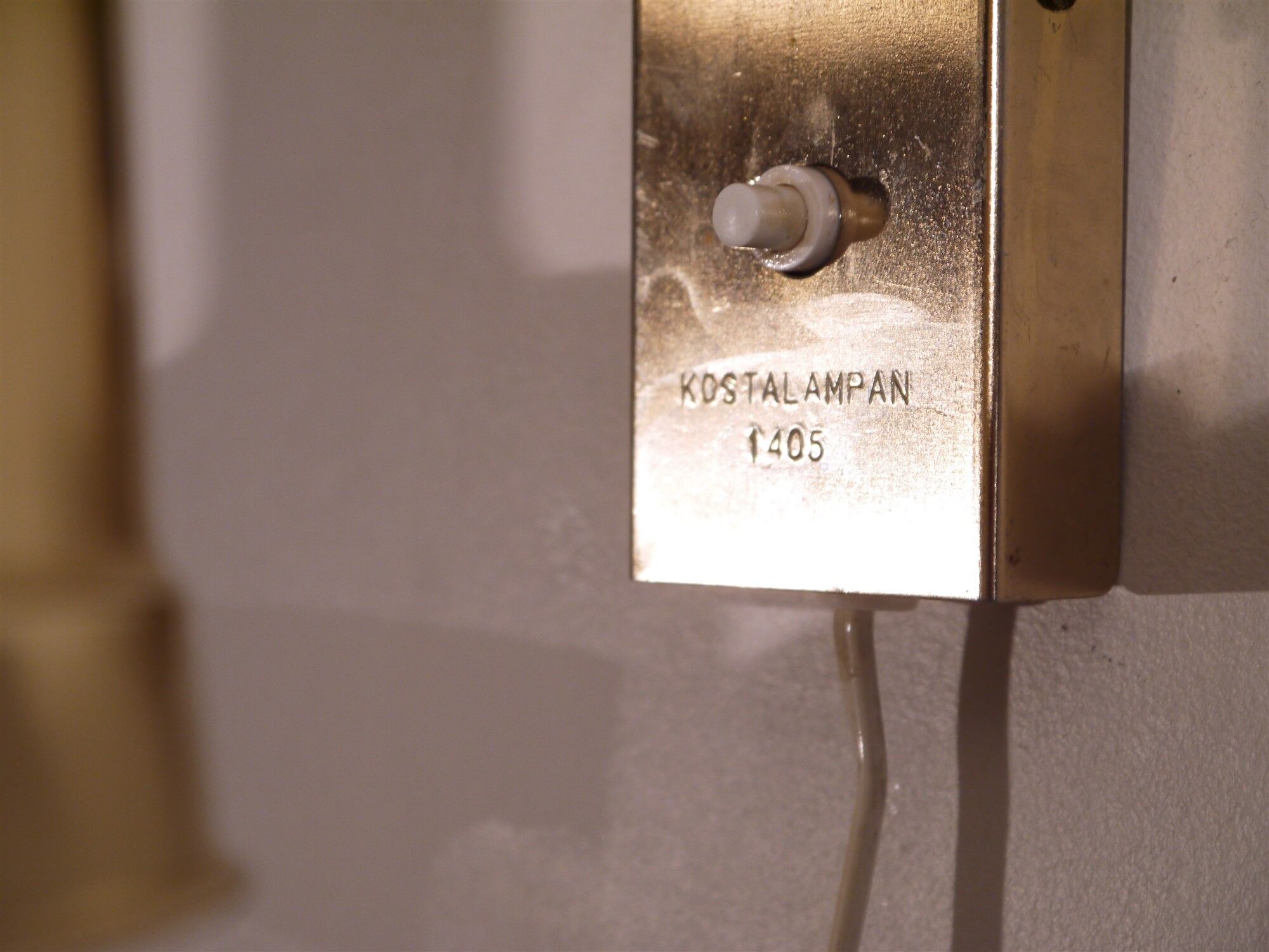 Scandinavian vintage brass wall light