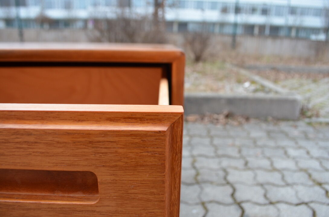 Danish Modern Teak Chest of Drawers  Cabinet Sideboard