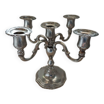 5-headed metal candlestick