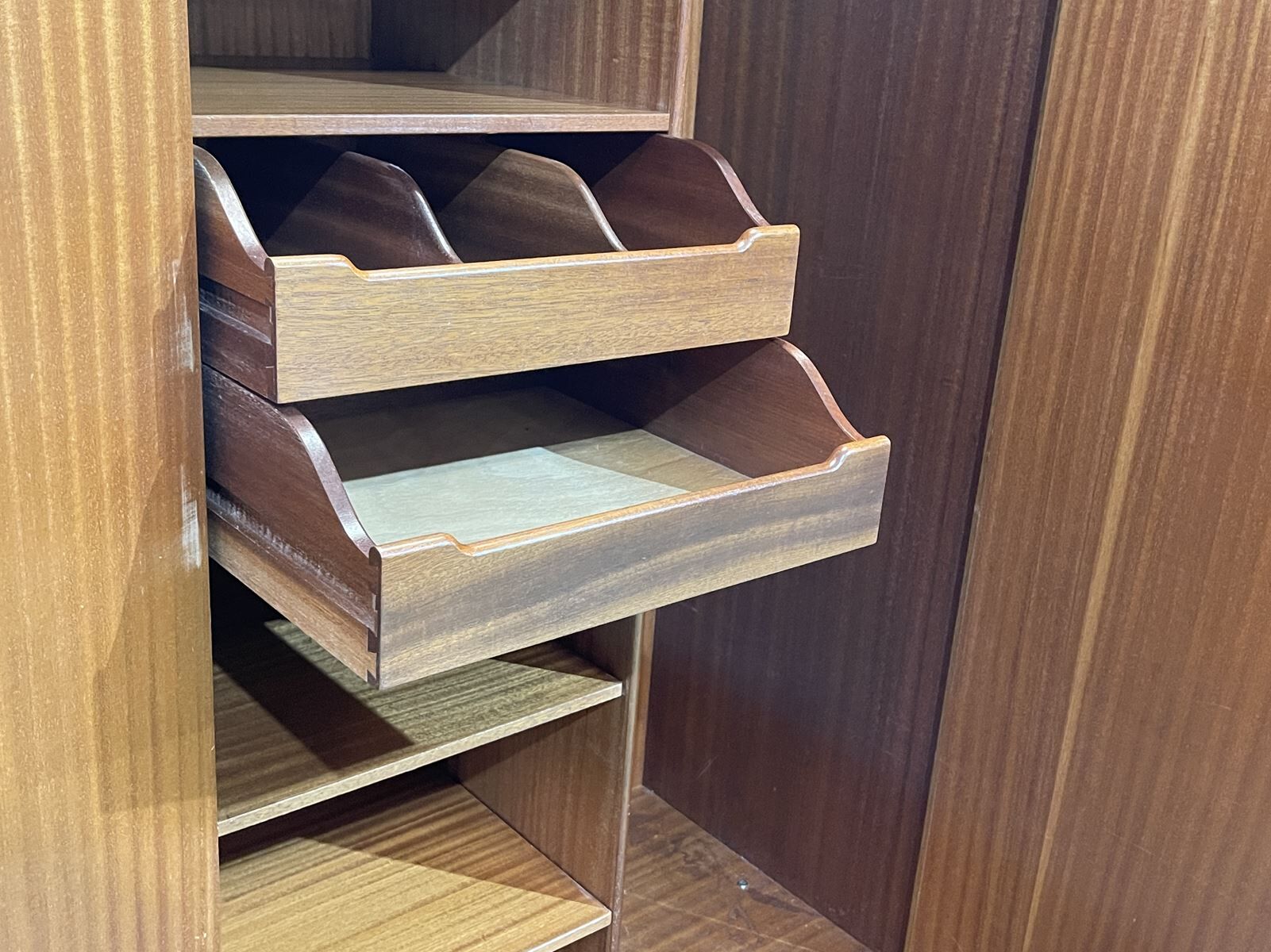Gplan dressing cabinet in blond oak from the 1970s