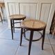 Lot De 2 Tabourets En Cannage Style Thonet