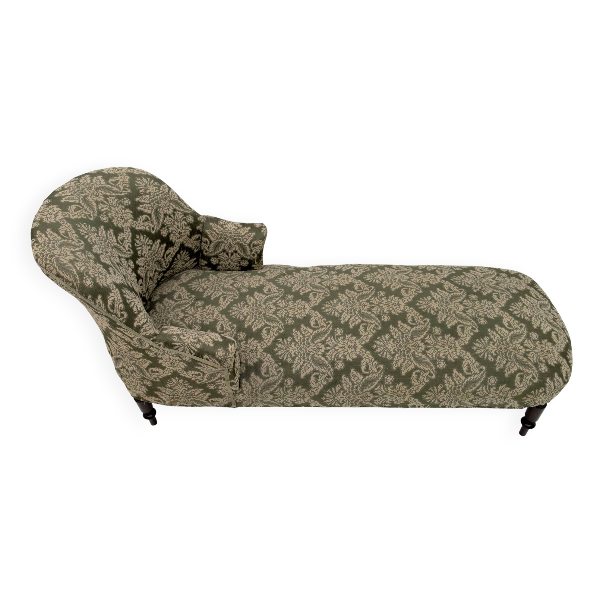 Chaise longue française Napoléon III du XIXe siècle