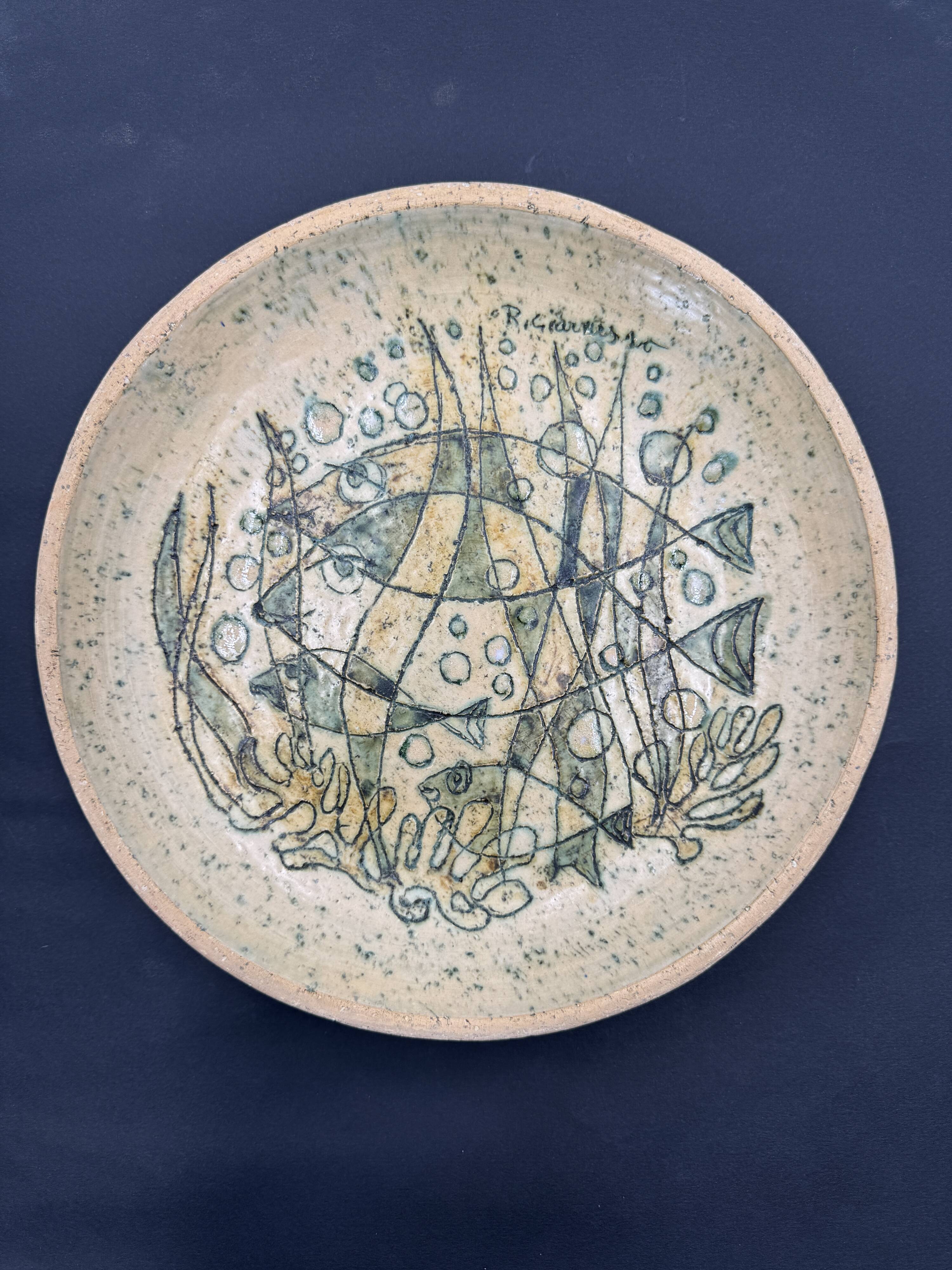 Raphaël Giarrusso dish with fish decoration