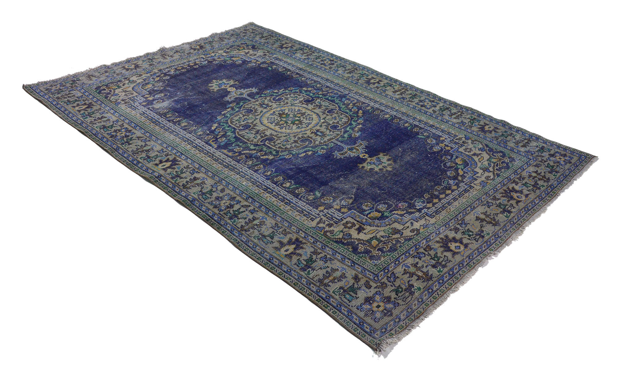 Anatolian handmade vintage rug 297 cm x 198 cm