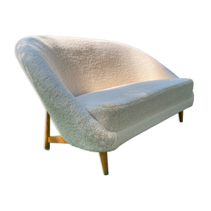 Canapé vintage bouclé