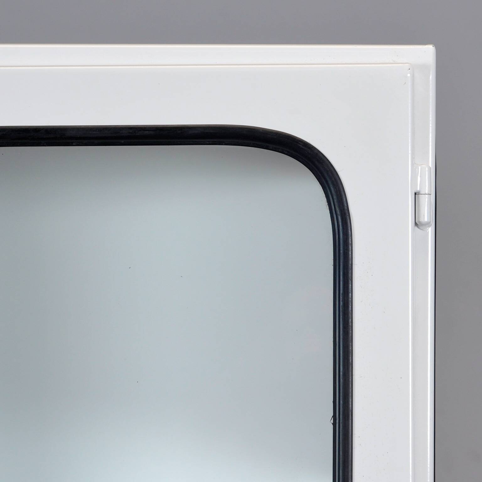 Restored Vintage Iron And Glass Medical Cabinet, 1970s