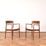 Danish Teak Dining Chairs by Henning Kjærnulf for Korup Stolefabrik, 1960s,