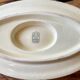 Large fish platter with its sauce boat, annecy model, vintage gien.