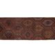 Vintage Turkish hallway rug 88x288 cm